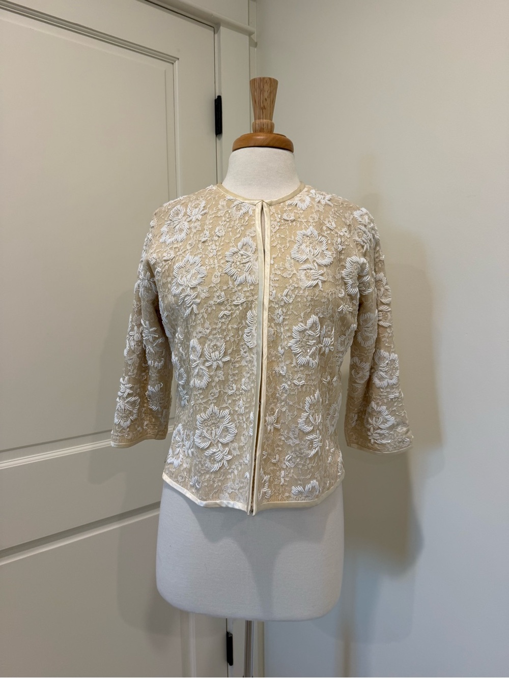 Vintage Ivory beaded jacket